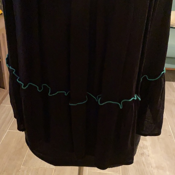 Teal and black Arizona jeans top XL - Picture 3 of 4